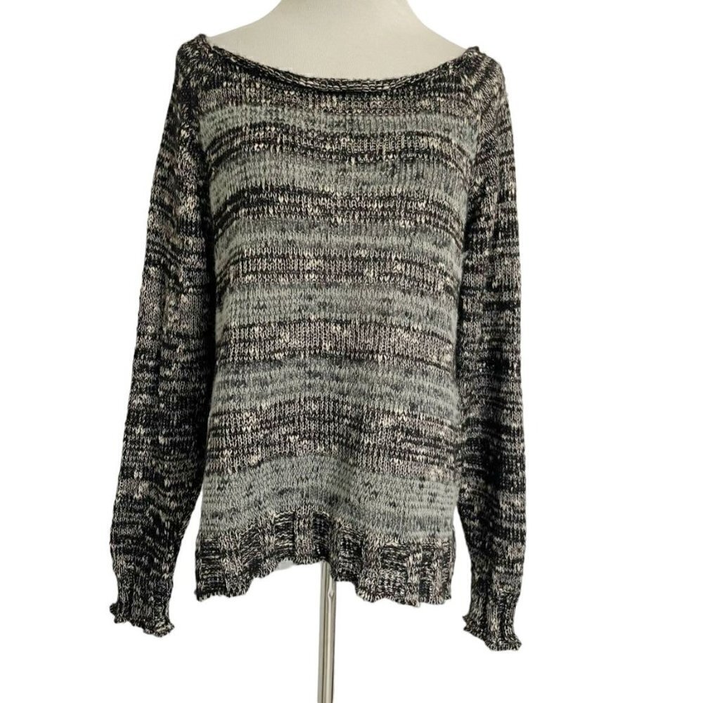 Georgina Estefania Size Large Pull Over Long Sleeve Knit Top